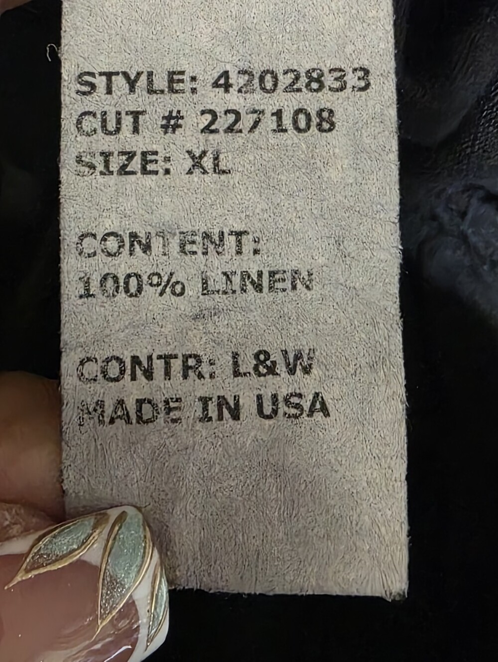 CUT LOOSE BLACK 100% LINEN LANTERN PANTS RUCHED HEM SZ XL - Picture 8 of 9
